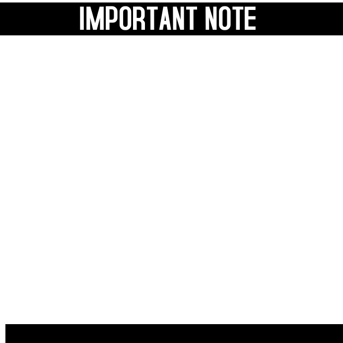 important note Instagram-opslag template