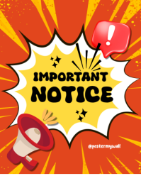 Important Notice Template | PosterMyWall