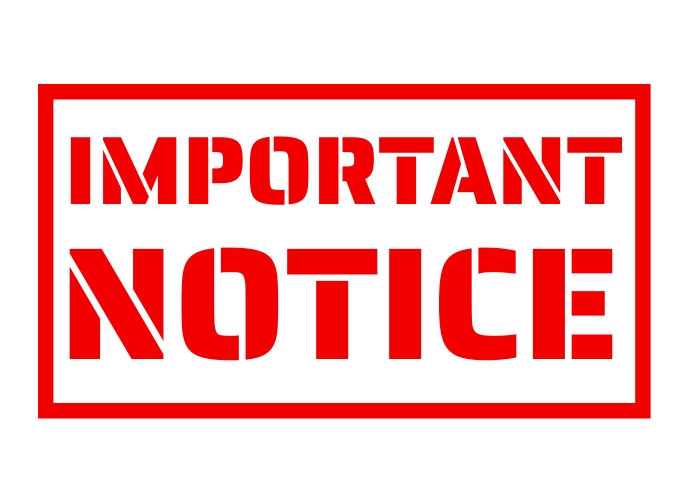 Important notice Template PosterMyWall Important notice Template PosterMyWall