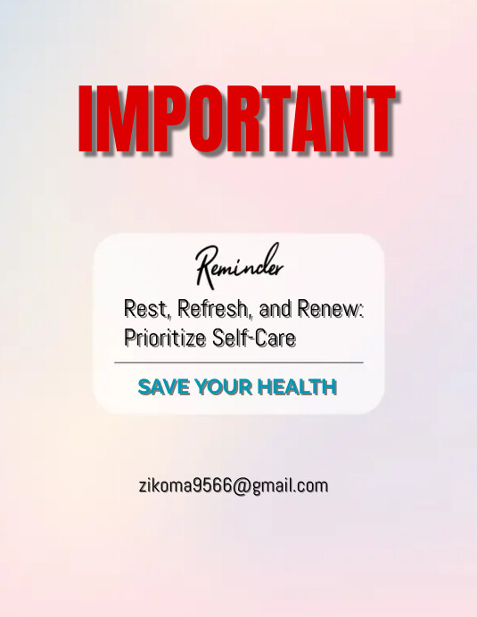 Reminder Promotion Examples Important reminder Template | PosterMyWall
