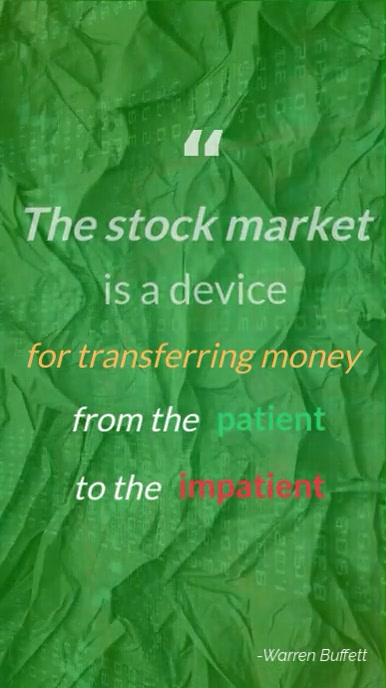 impressive quote about stock market Template | PosterMyWall