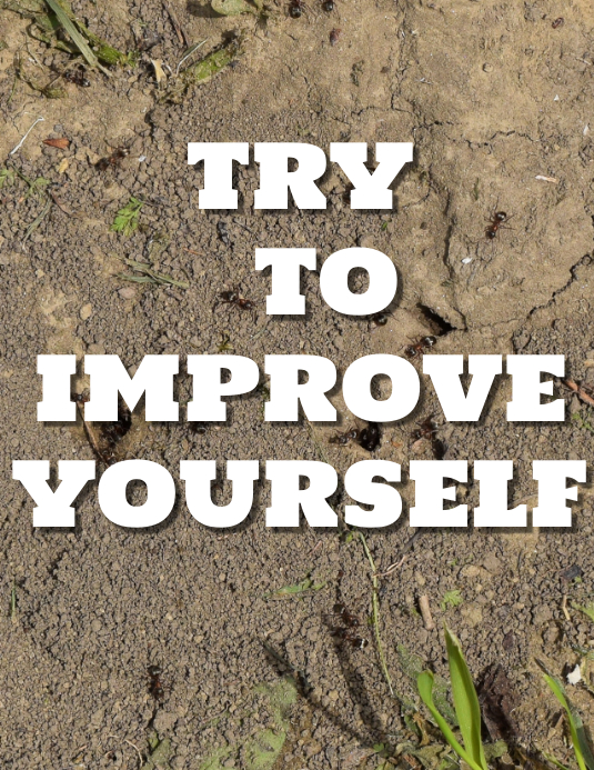 Improve, improving, improvement Folheto (US Letter) template