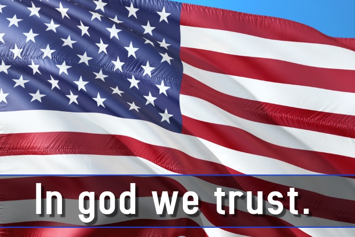 In God We Trust Template Postermywall