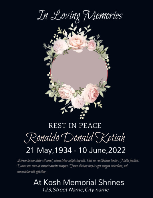 In loving Memory (1) Volantino (US Letter) template