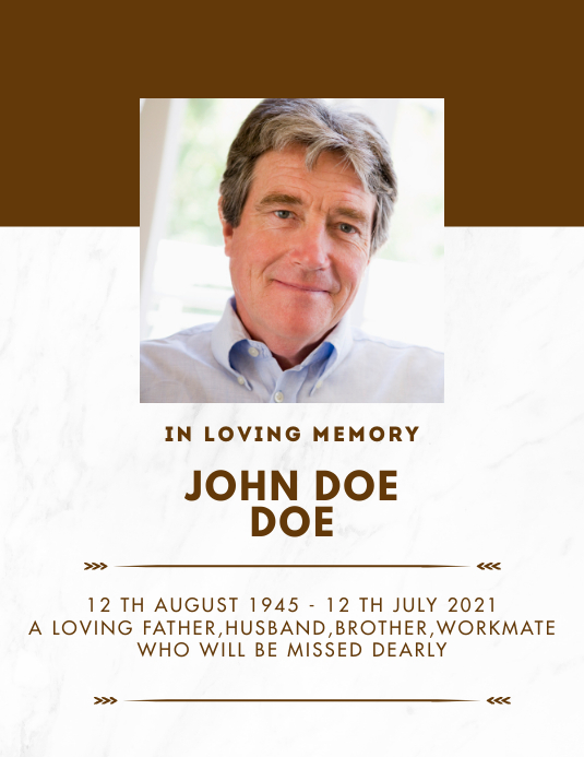 Copy of IN LOVING MEMORY CARD | PosterMyWall