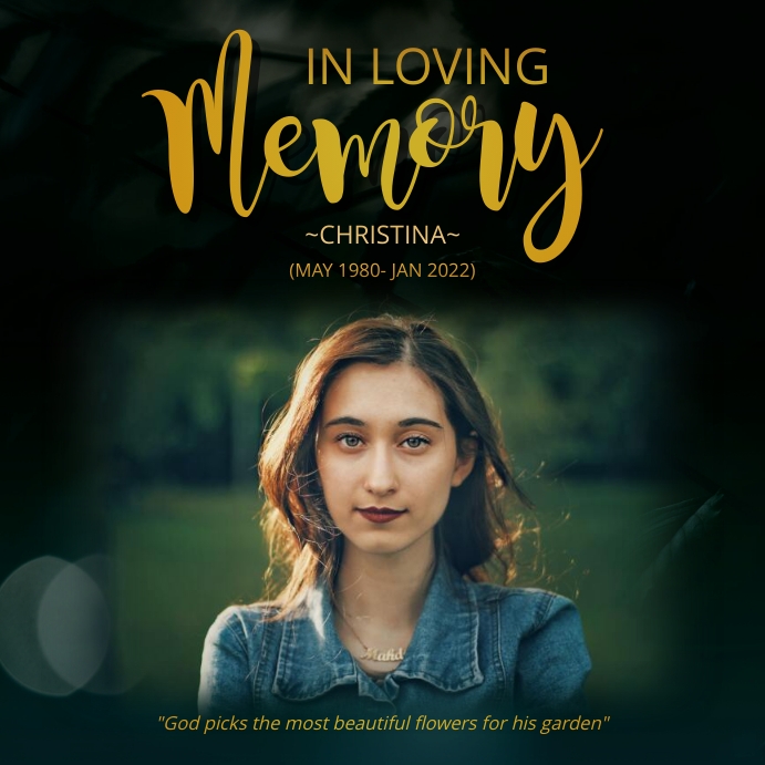 In Loving Memory Condolence message Template | PosterMyWall