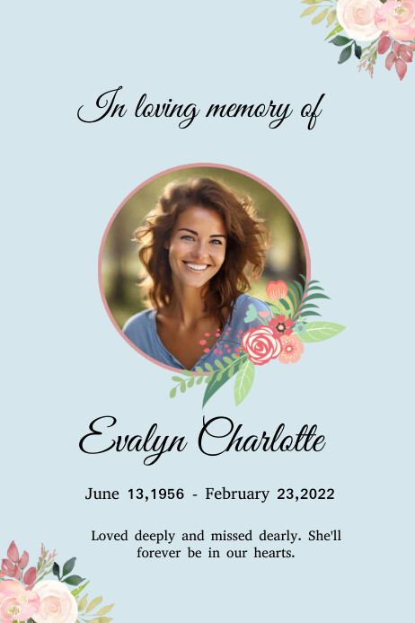 In loving Memory Template | PosterMyWall