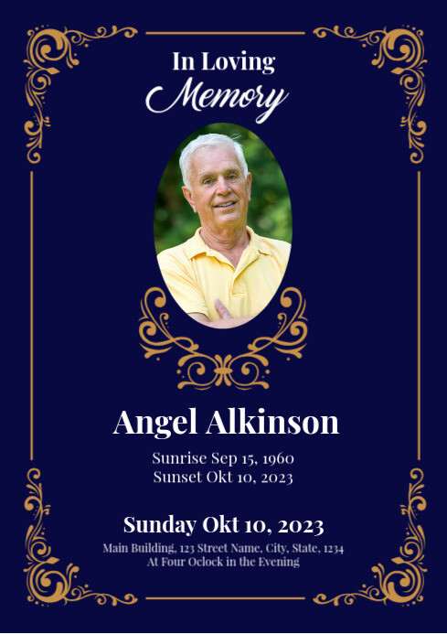 Example Ug In Loving Memory Design in loving memory Template | PosterMyWall