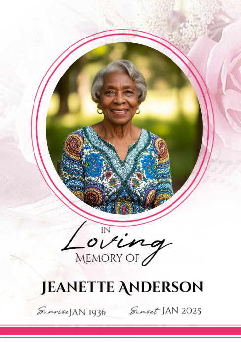 White Memorial Tribute A4 Template | PosterMyWall