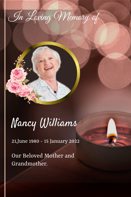 Copy of In loving Memory | PosterMyWall