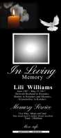 in loving memory Rack Card template