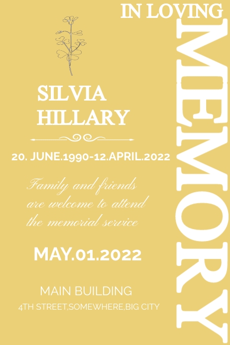 In loving memory Template | PosterMyWall
