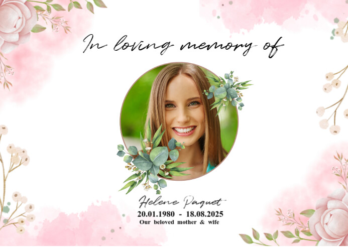 In Loving Memory Ikhadi leposi template