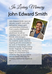 Fillable In Loving Memory Label in loving memory Template | PosterMyWall