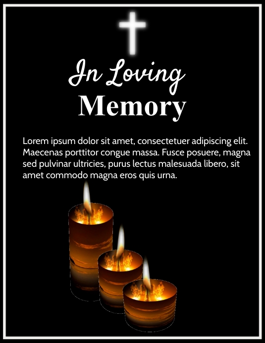 Copy of In loving Memory | PosterMyWall