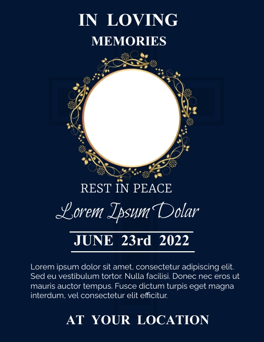 In loving Memory Template | PosterMyWall