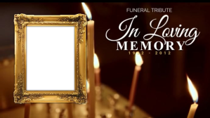 in  loving memory Digital Display (16:9) template