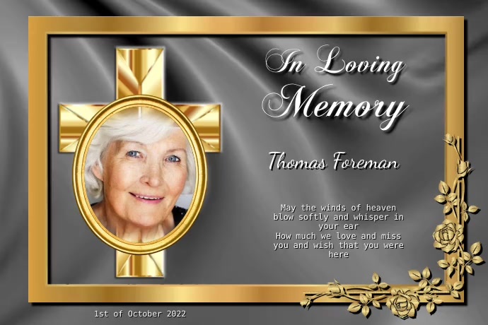 Copy of In Loving Memory | PosterMyWall