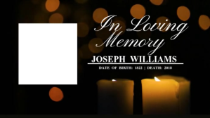 in loving memory Digitalt display (16:9) template