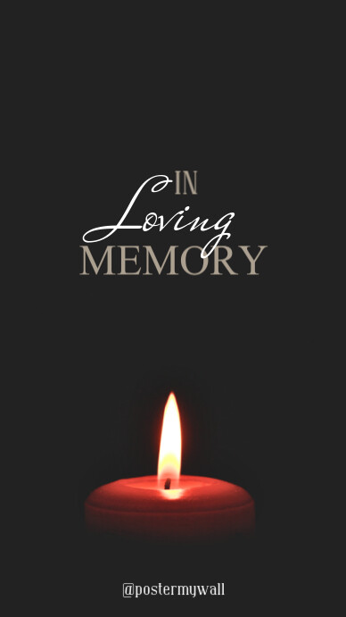 In Loving Memory Digital Display (9:16) template