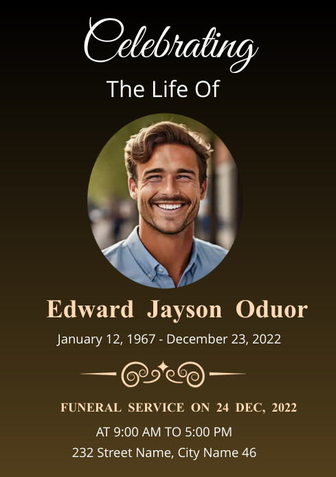 Example Ug In Loving Memory Design In loving Memory Template | PosterMyWall