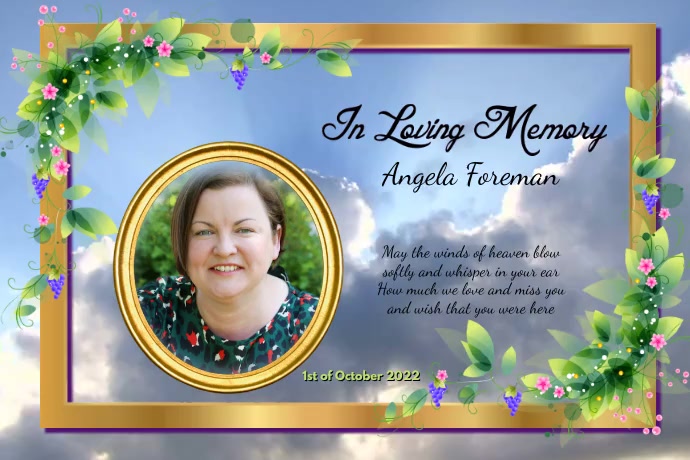 Copy of In Loving Memory | PosterMyWall