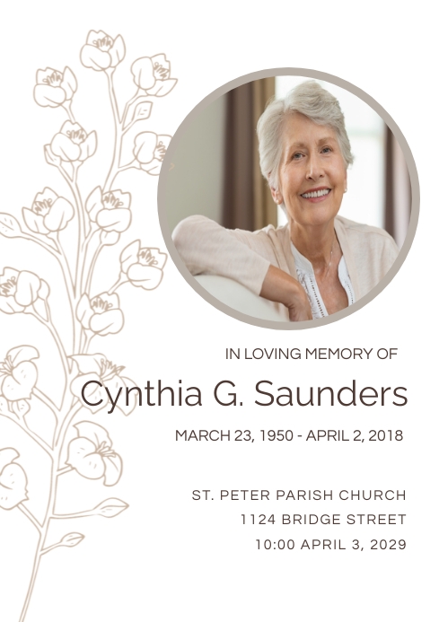 IN LOVING MEMORY Template | PosterMyWall