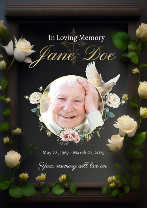 Example Ug In Loving Memory Design In Loving Memory Template | PosterMyWall