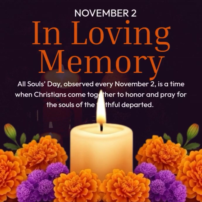 In Loving Memory Instagram 帖子 template