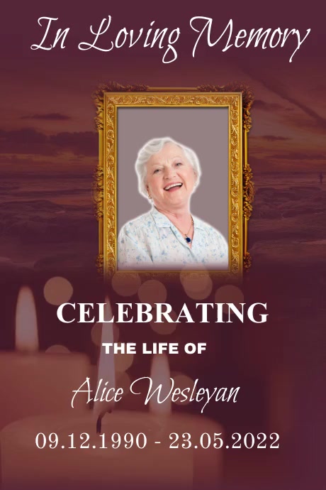 In loving Memory Template | PosterMyWall