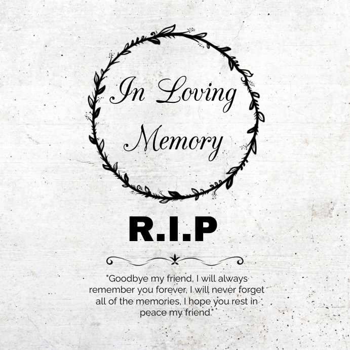 In Loving Memory Template PosterMyWall