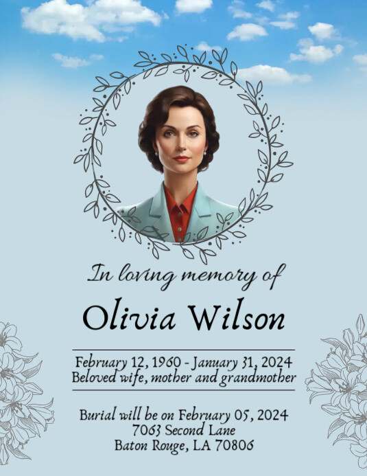 Example Ug In Loving Memory Design In Loving Memory Design Template | PosterMyWall