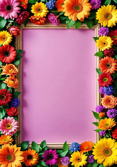 In Loving Memory Floral frame Template | PosterMyWall