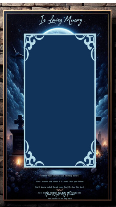 In Loving Memory Frame free and customizable Template | PosterMyWall