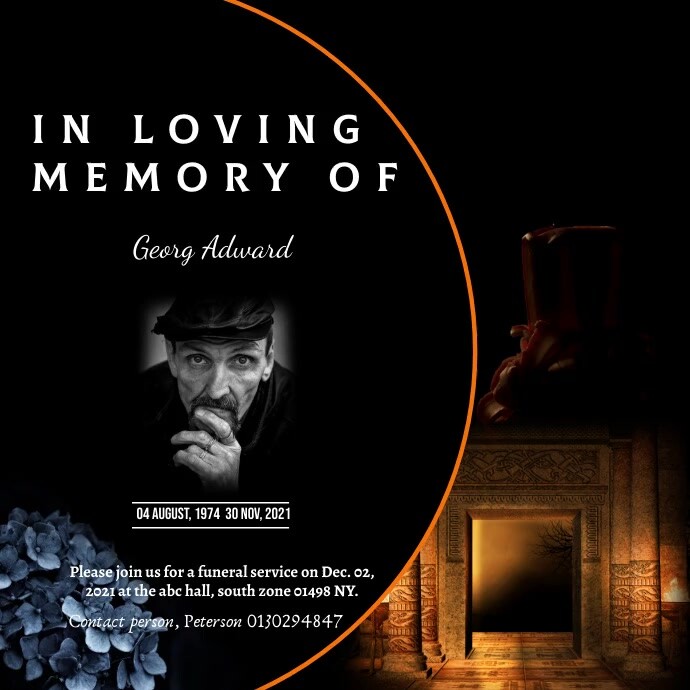 In Loving memory of Template | PosterMyWall