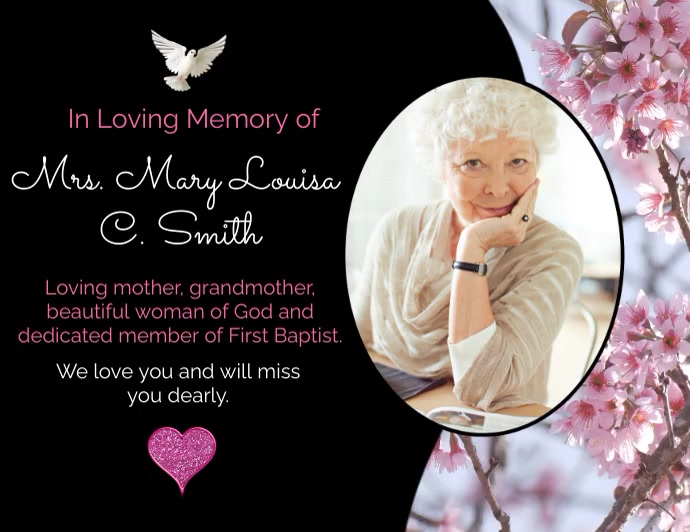 Copy of In Loving Memory of | PosterMyWall