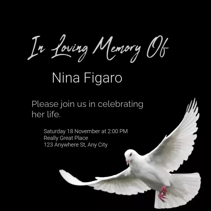 In Loving Memory of Template | PosterMyWall