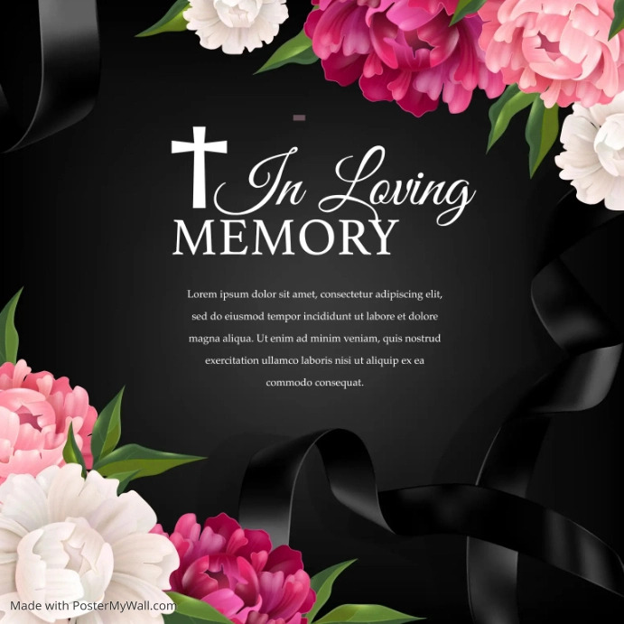 In loving memory poster design template | PosterMyWall