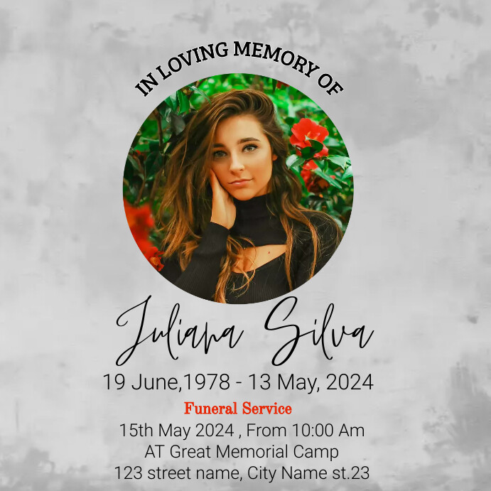 in loving memory poster design template | PosterMyWall
