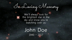 In Loving Memory Video Facebook-covervideo (16:9) template
