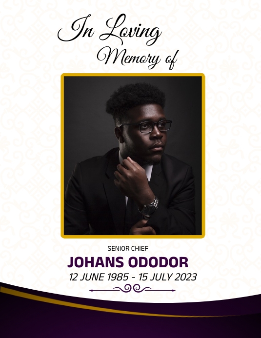 Copy of In loving memory template | PosterMyWall