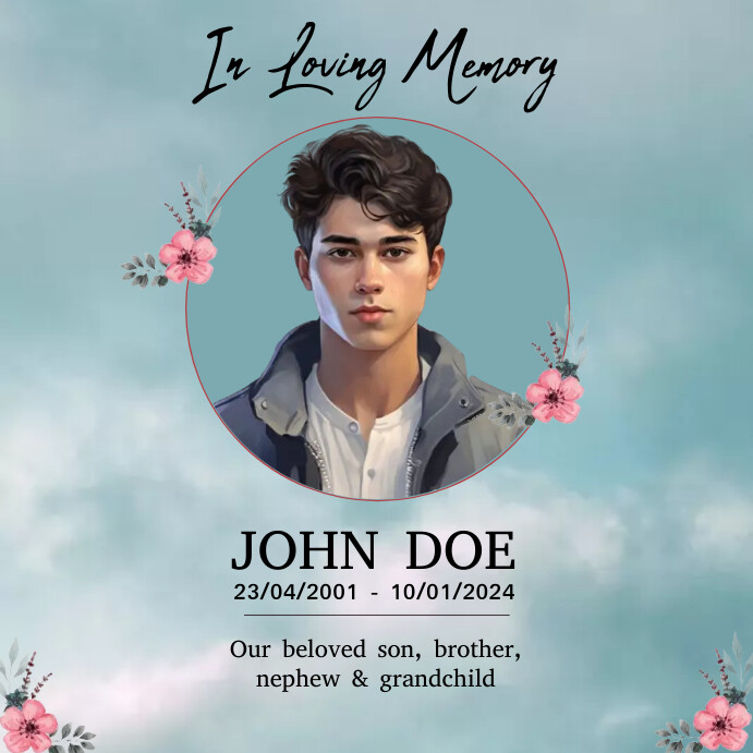 In Loving Memory Template | PosterMyWall