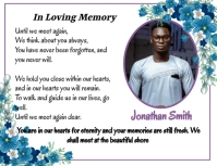 In loving memory tribute Flyer (US Letter) template