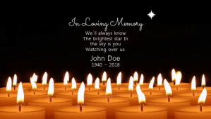 In Loving Memory Video Facebook-covervideo (16:9) template