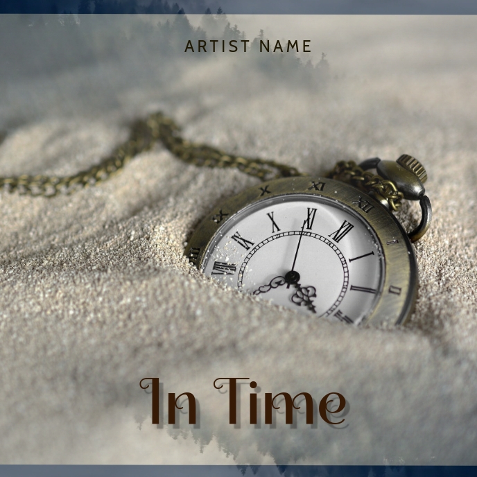 In Time Album Cover Template Postermywall In Time Album Cover Template Postermywall