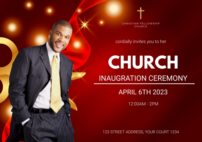 Template Inaugural Copy of INAUGRATION CEREMONY | PosterMyWall
