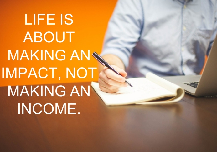 Individual Income Quotes INCOME AND IMPACT QUOTE TEMPLATE | PosterMyWall
