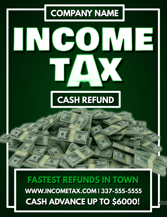 income-tax-flyer-template-postermywall