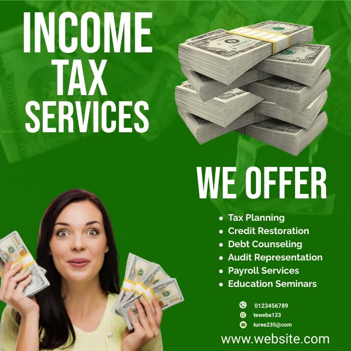 tax flyers Template PosterMyWall