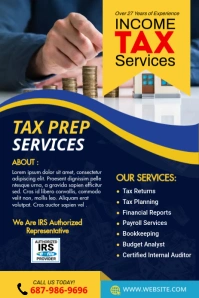 Income tax Services Gráfico de Pinterest template